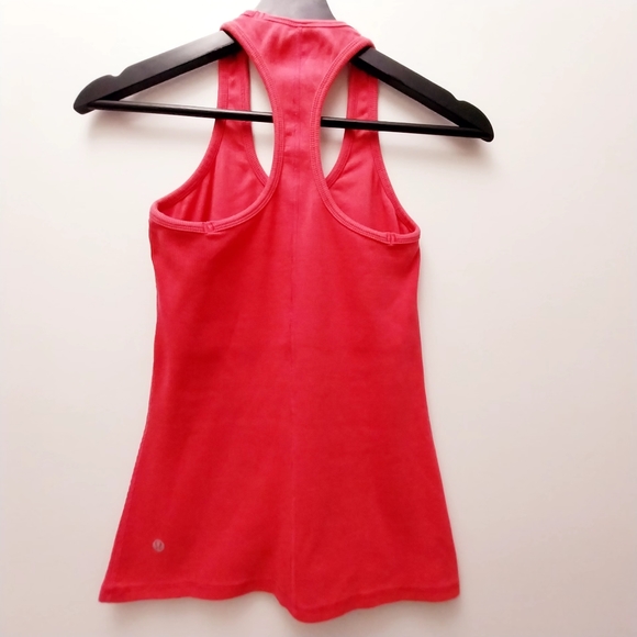 Lululemon Fitness tank top sz small-medium Orange in color - Picture 4 of 7